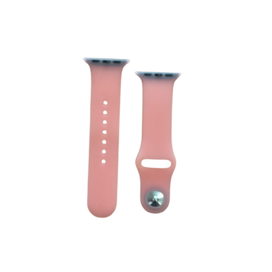 For Apple Watch 38/40/ mm simple Silicone Band - Pink transparent