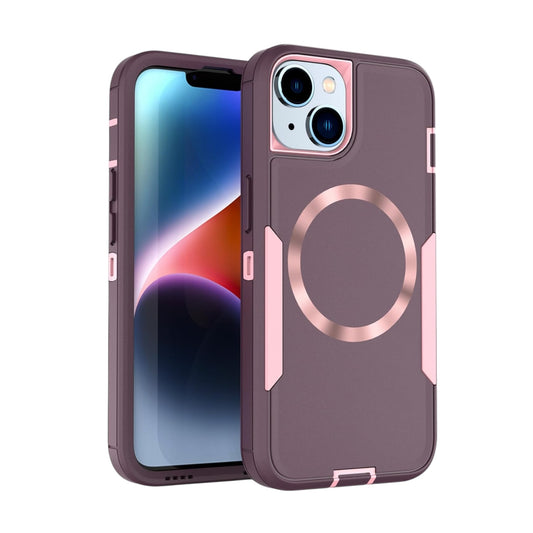 For Iphone 16 Plus Heavy Case With Mag Safe - Purple Rose