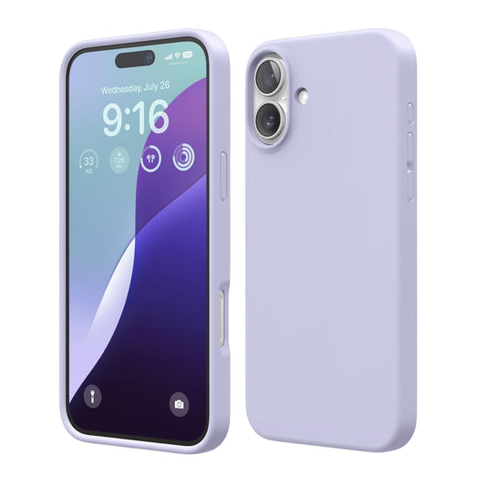 For Iphone 16 Silicone Case - Purple