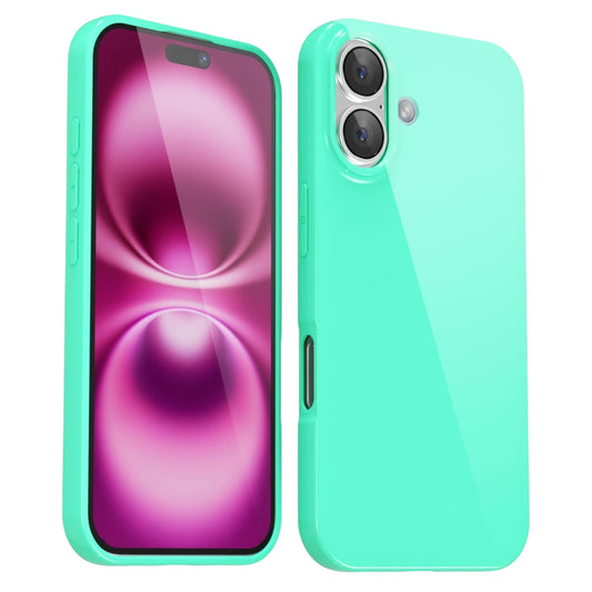 For Iphone 16 Silicone Case - Mint Green