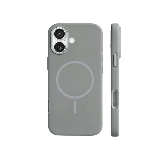 For Iphone 16 Plus Silicone MagSafe Case- Gray
