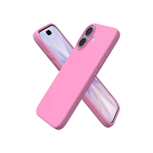 For Iphone 16 Plus Silicone Case- Pink