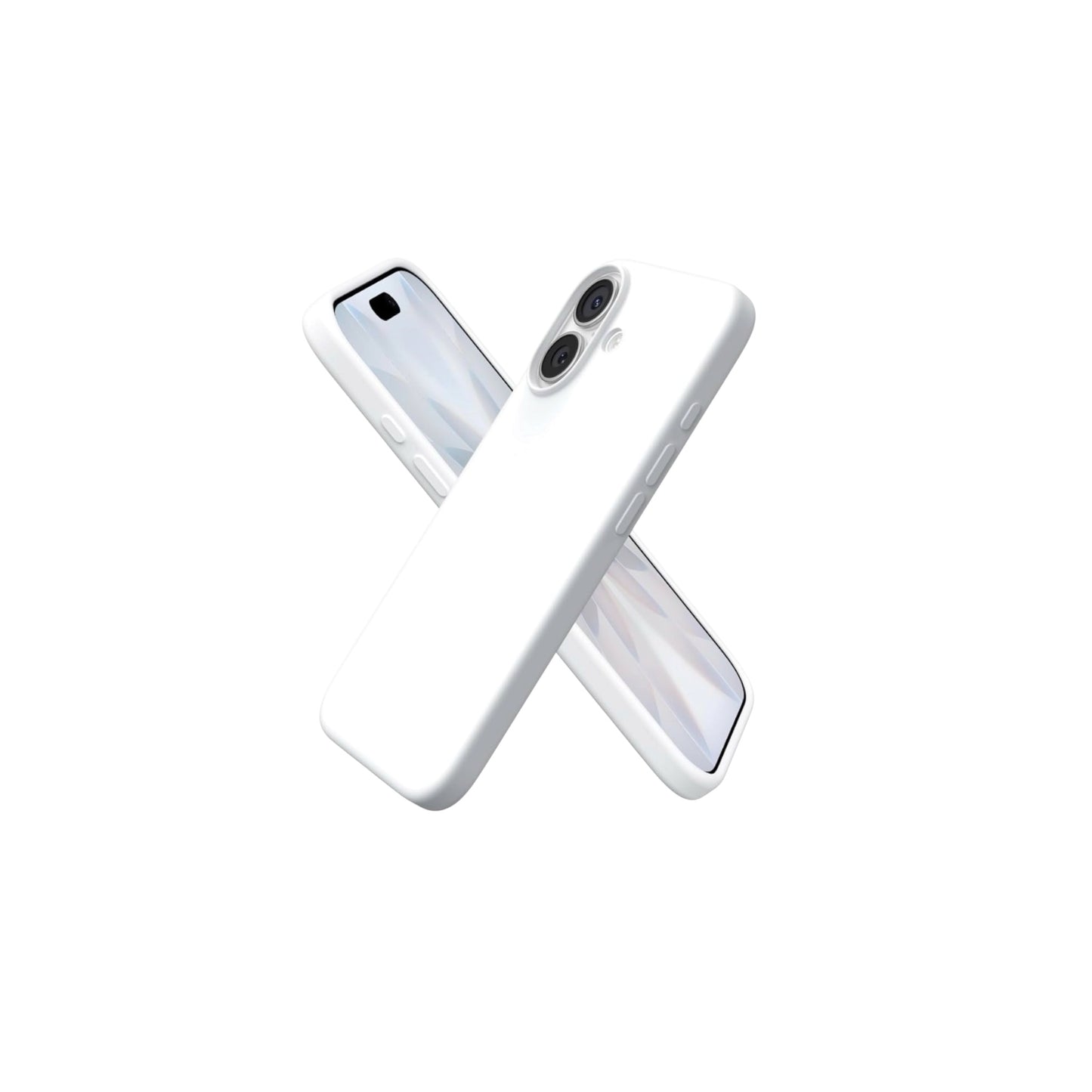 For Iphone 17 Silicone Case- White