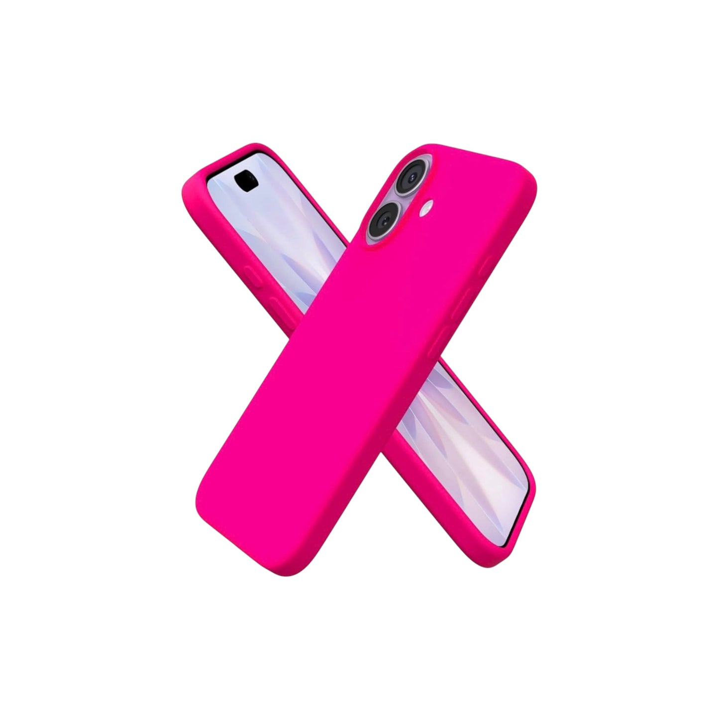 For Iphone 17 Silicone Case- Hot Pink