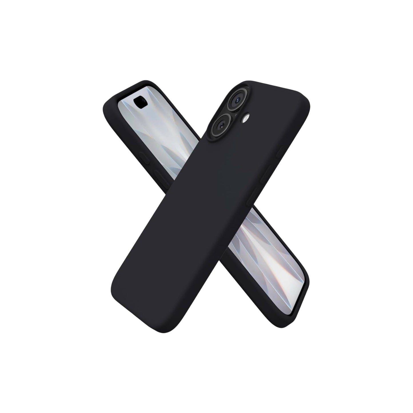 For Iphone 17 Silicone Case- Black
