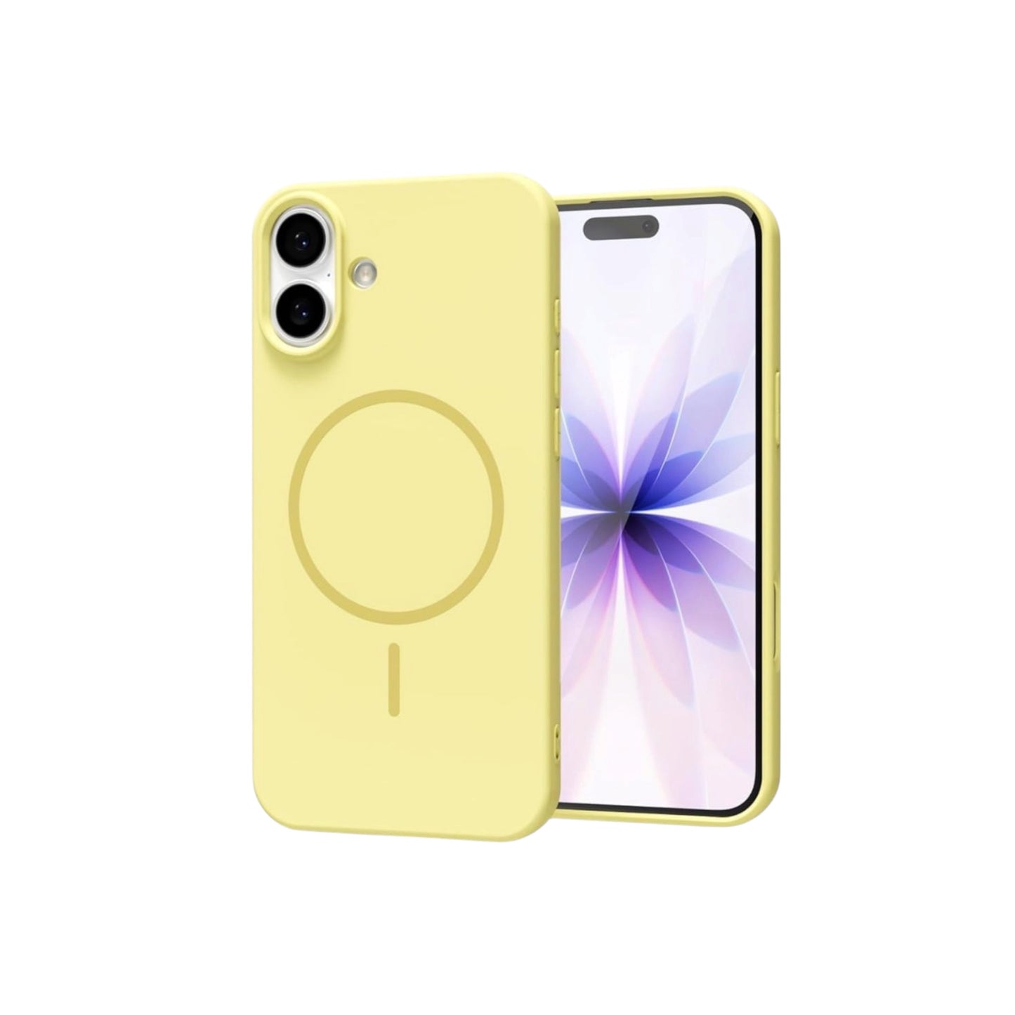 For Iphone 17 Silicone MagSafe Case- Yellow