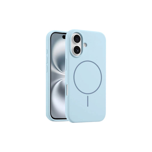For Iphone 17 Silicone MagSafe Case- Light Blue