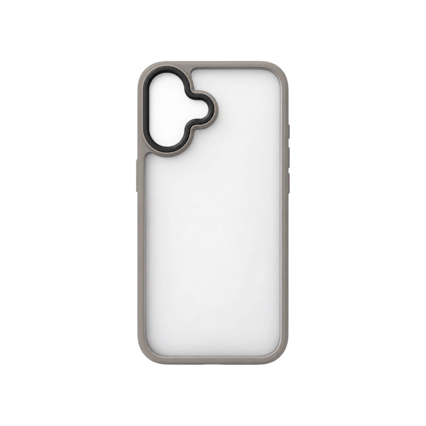 For Iphone 17 Frosted Clear Case- Gray