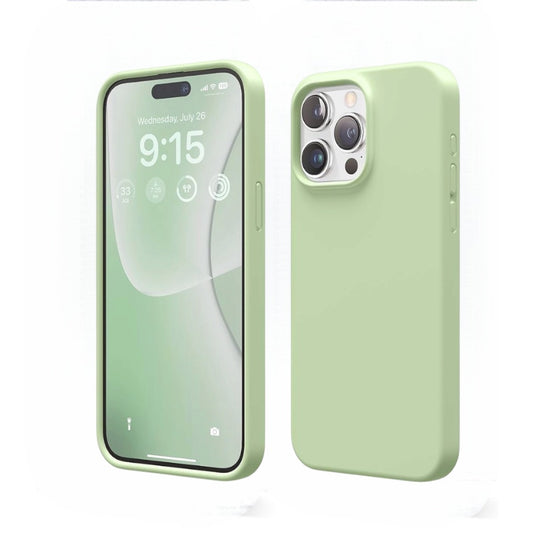 For iPhone 15 Pro Max Silicone Case - Matcha
