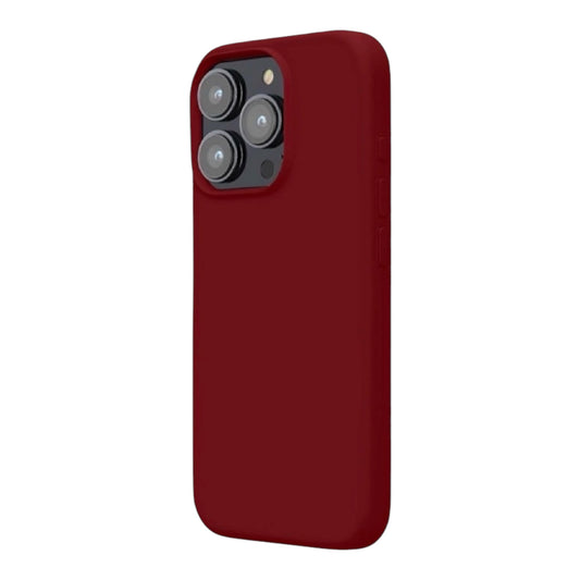 For Iphone 15 Pro Silicone Case - Rhubarb Red