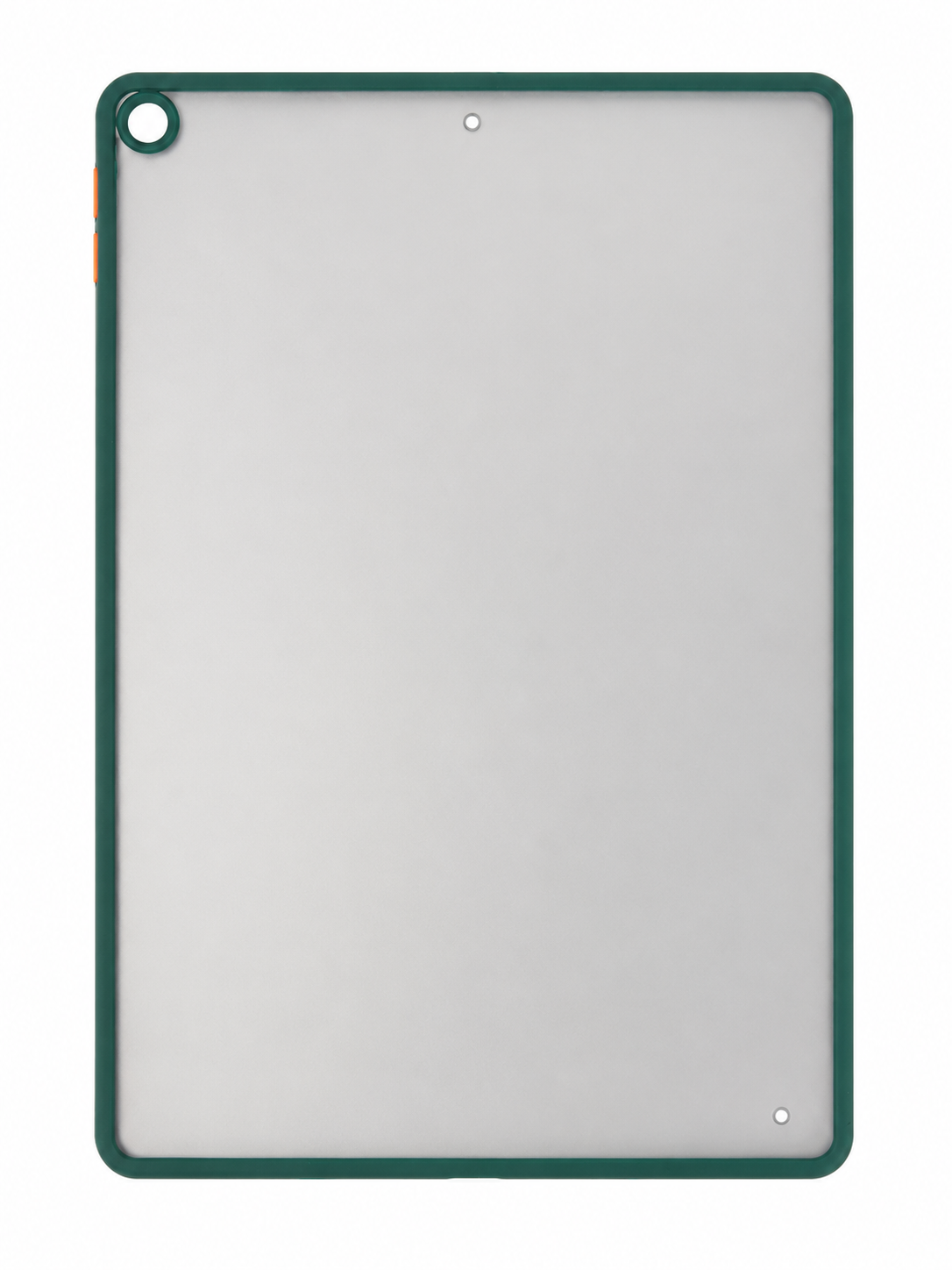 Funda delgada para iPad 7/8/9 de 10.2 con botones verdes y naranjas