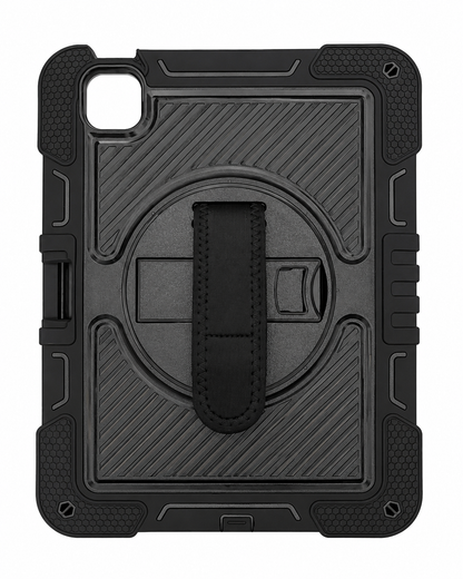 Heavy Duty Rotating Hand Strap Case for iPad Pro 11" (2024) Black