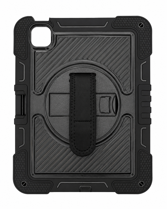 Heavy Duty Rotating Hand Strap Case for iPad Pro 11" (2024) Black