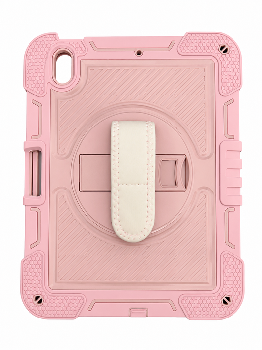 Shockproof Case with Hand Strap for iPad 10th Gen (2022) / iPad 11th Gen (2025) - Pink