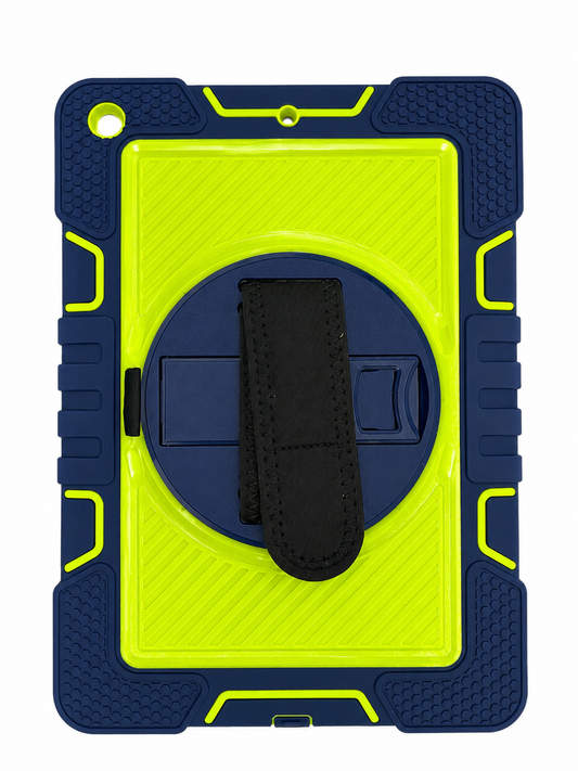 Shockproof Case with Rotating Stand for iPad 10.2" (2019/2020/2021) – Blue & Green