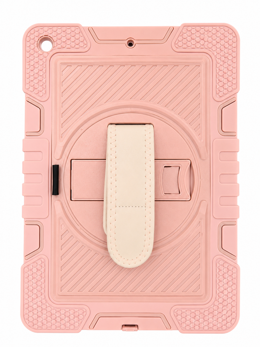 Shockproof Case with Rotating Hand Strap for iPad 10.2" (2019/2020/2021) – Blush Pink