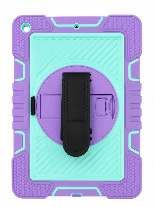 Shockproof Case with Rotating Hand Strap for iPad 10.2" (2019/2020/2021) – Lavender & Mint