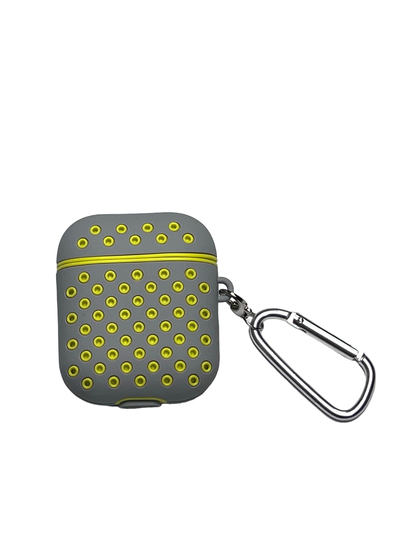 For AirPods 1/2 Silicone Dots- Gray & Yellow