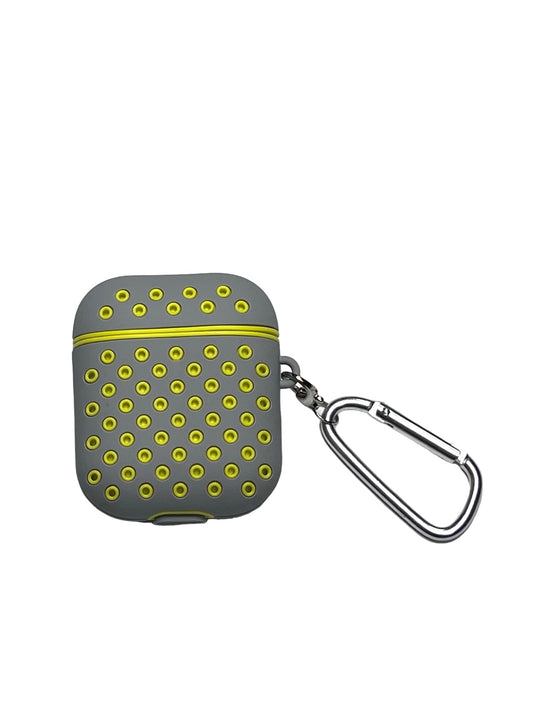 For AirPods 1/2 Silicone Dots- Gray & Yellow