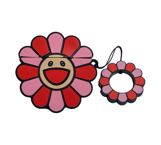 For AirPods 1/2 Flower Red