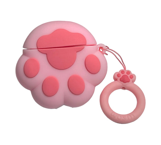 Para AirPods 1/2 Pata de Gato Rosa
