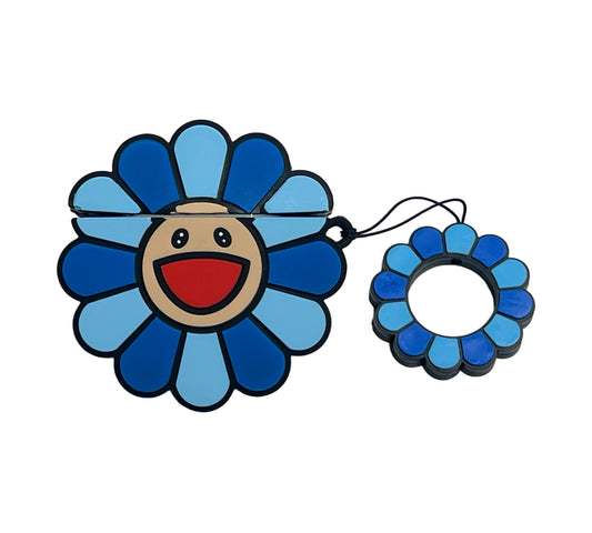 For AirPods 1/2 Flower Blue