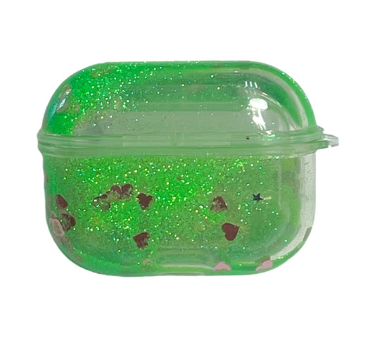 For AirPods Pro clear glitter green