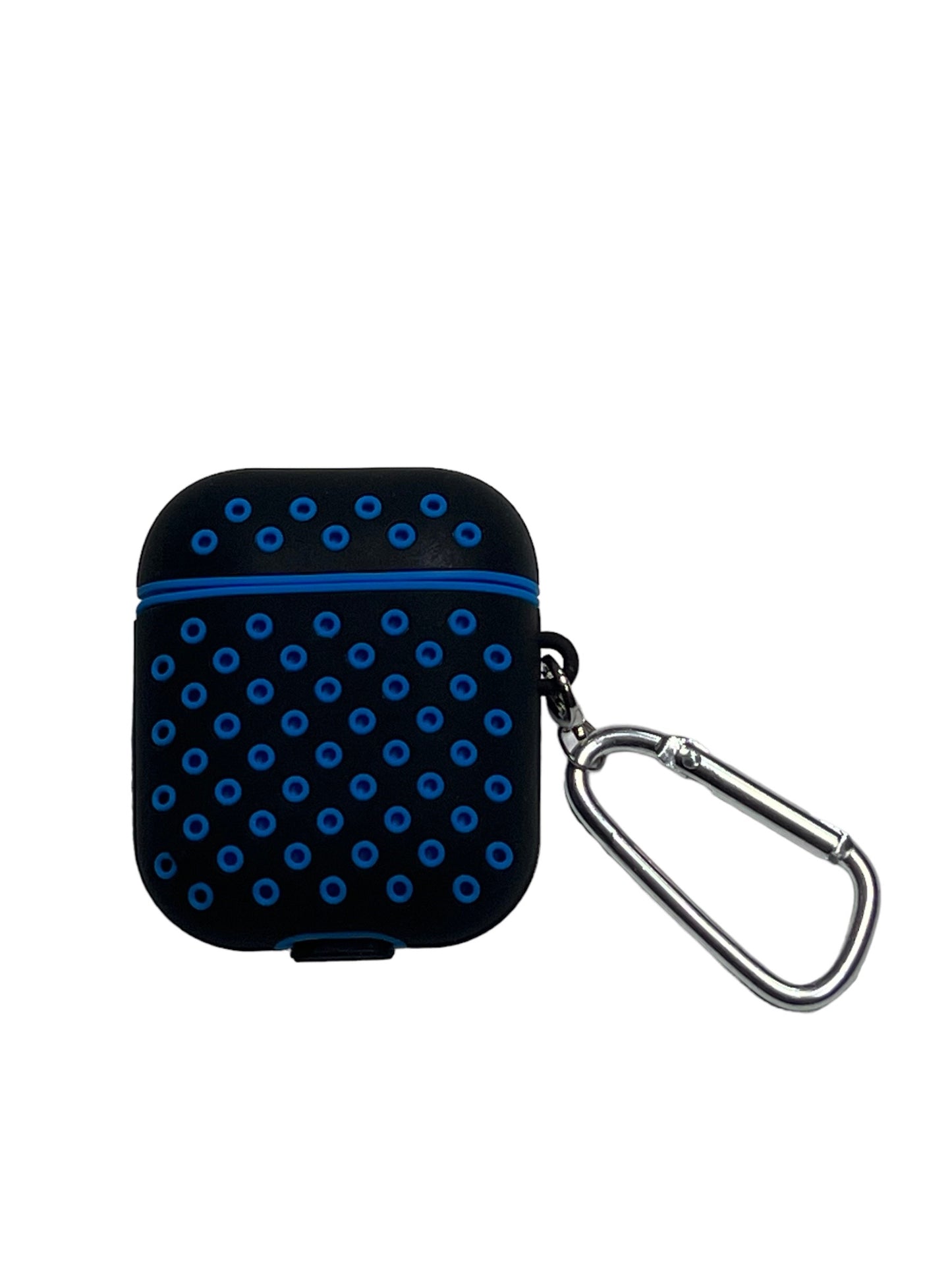 For AirPods 1/2 Silicone Dots- Black & Blue