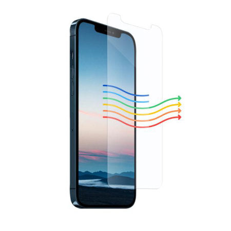 Zadikase Tempered Glass Screen Protector Blue Light Eye Filtered for iPhone 13 (6.1) - Clear