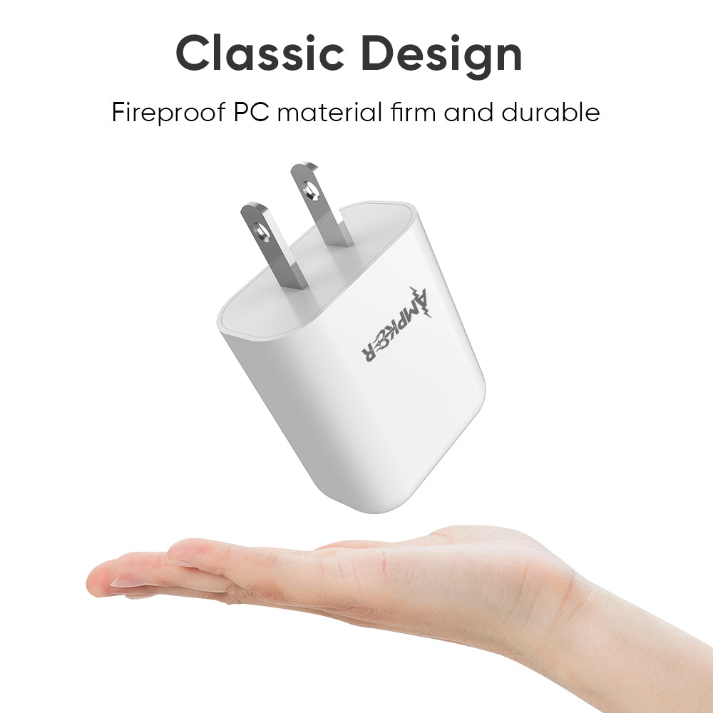 2 Ports USB WALL Adapter - 2.4A - White